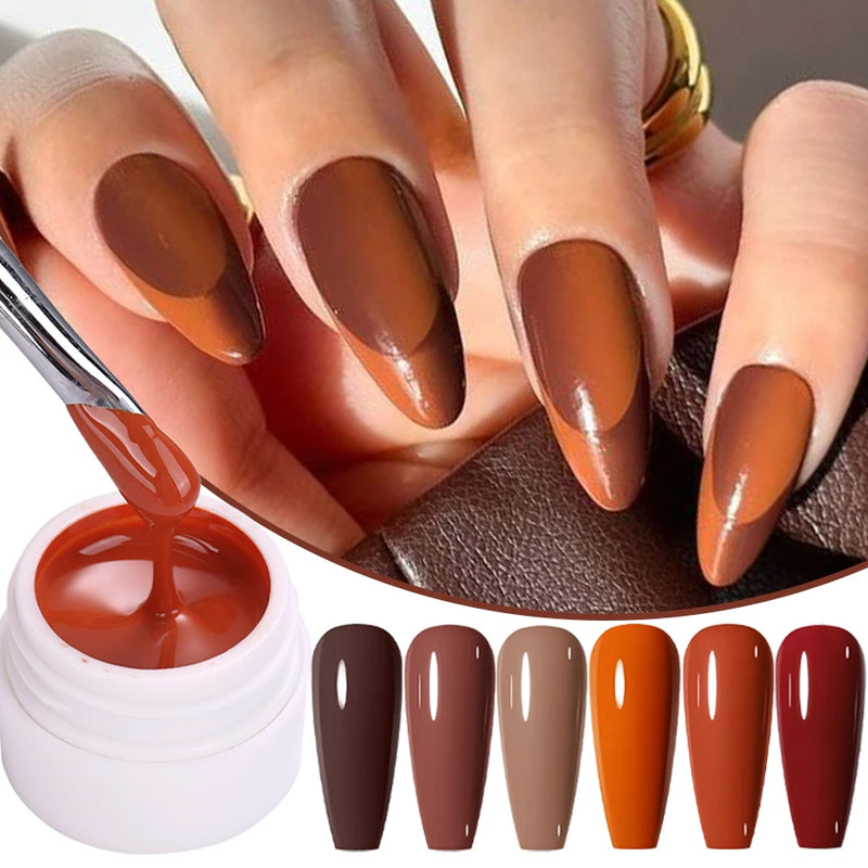 Conjunto 36 Cores de Gel Sweet Trend - Série Mix Marrom Café Terra